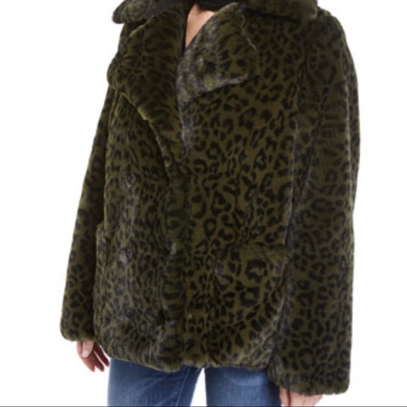 Zadig & Voltaire Miles Leo Faux Fur Coat, Leopard Print - Picture 8 of 9